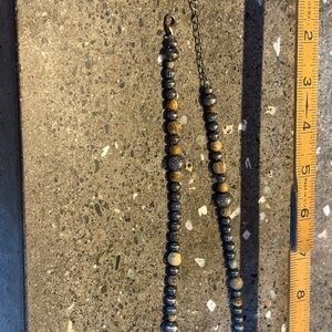 Carolyn Pollack jasper & sterling Native pearl necklace